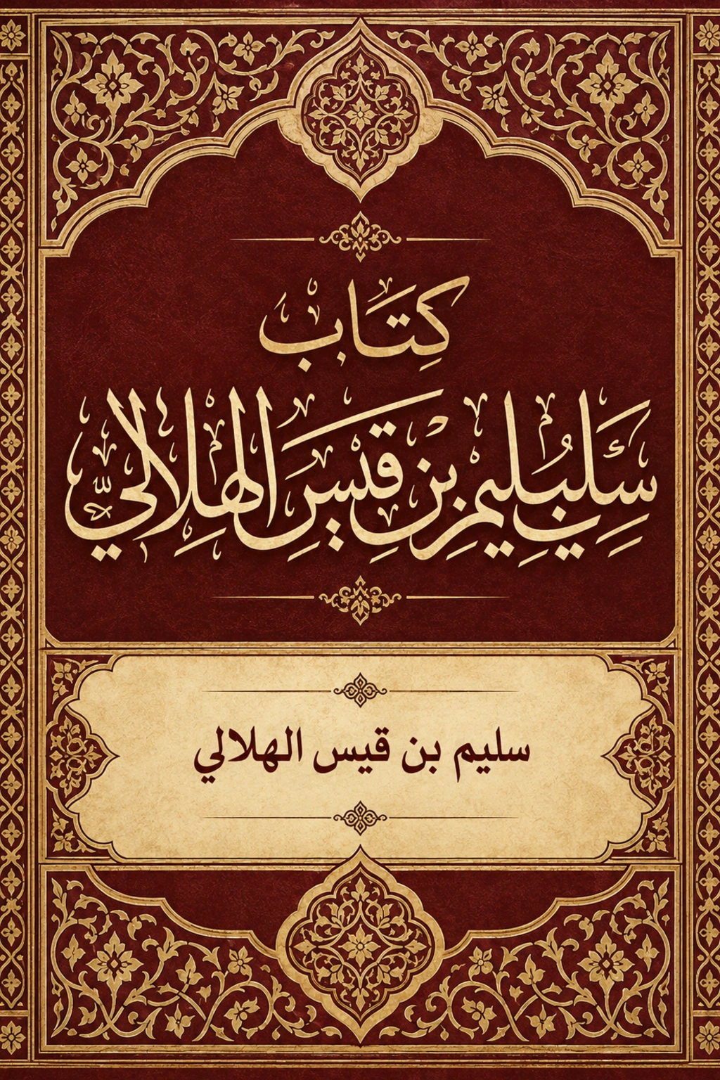 غلاف كتاب كتاب سليم بن قيس الهلالي