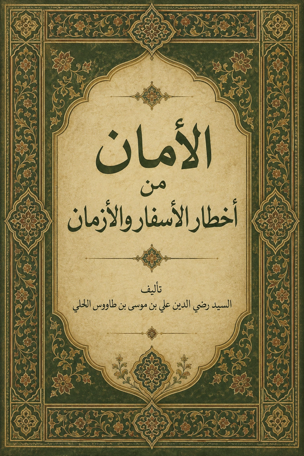 غلاف كتاب الأمان من أخطار الأسفار و الأزمان